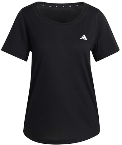 adidas Women's Workout Essentials T-Shirt mit tiefem Ausschnitt