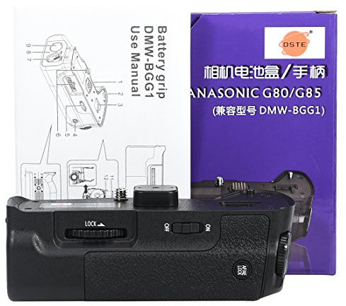 DSTE Multi-Power Vertical Battery Grip Holder DMW-BGG1 Compatible with Panasonic Lumix G80/G85 Digital Camera