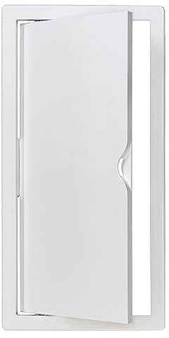 Revisionsklappe mit Handgriff, Revisionstür, Inspektionstür, Zugangstür (15x30cm, Weiß)