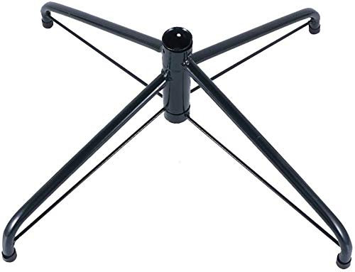 Base Albero Natale 56 cm diam. Ø 34 cm Richiudibile Stand Supporto per Alberi di Natale Piedi per Alberi Pieghevole in Metallo con Accessori di Montaggio Verde