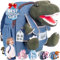 Naturally KIDS Rucksack Kinder m Spielzeug ab 2 Jahre Junge, Mädchen, Kindergartenrucksack Mädchen, Geschenk Mädchen 3 Jahre, Grüner Dino Kuscheltier