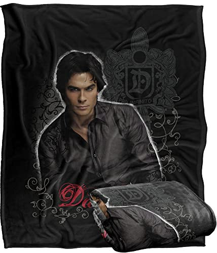 VAMPIRE DIARIES Silky Touch Kuscheldecke, superweich, 152 x 127 cm