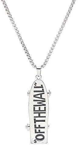 YSuqiBB Die Titan Stahl Halskettenanhänger für Unisex ist das beste Geschenk, um sich selbst oder Verwandte und Freunde zu belohnen. (skateboard)