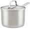 KitchenAid 3-Ply Base Brushed Stainless Steel Sauce Pan/Saucepan with Lid, 3 Quart