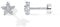 PAVOI 14K Gold Plated Solid 925 Sterling Silver Post Flat Back Stud Earrings for Women | Cartilage Helix Piercing | Cubic Zirconia Earrings, White Gold, Cubic Zirconia