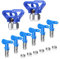Puntas de pulverización para rociador sin aire, Geevorks Reversible Airless Paint Sprayer Boquillas 6 piezas con 2 asientos de boquilla, pistolas de pintura sin aire Juego de boquillas