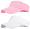 Sun Visor Cap,2Packs Women Ponytail Baseball Cap for Women and Ladies,Long Peak Thicker Sweatband Adjustable Hat for Golf Cycling Fishing Tennis Running Jogging Visor Hats for Men(Pink,White)