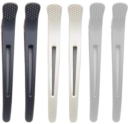 6 Pince Crocodile Cheveux Femme Pince Cheveux Coiffeur pinces à cheveux professionnelles Pince Cheveux Femme Pince à Cheveux à Bec de Canard Pratiques Antidérapante Pour Sectionnement Coupe