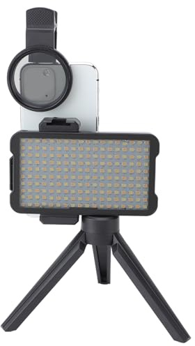 Reduzca la Luz de Relleno de Tatuaje Reflejada con Filtro de Lente CPL de 52 Mm, Trípode Ajustable, Batería Recargable para Fotografía de Tatuajes, Transmisión en Vivo, 180 Cuentas