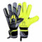 HO Soccer KORAZA Lime Guantes de Portero con Protección de Dedos Extraíbles, Unisex Adulto, Gris/Lima, 9