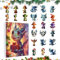 Adventskalender Ornament Drache 2024, Adventskalender 2024 Weihnachtsdrache | Miniatur-Dinosaurier-Ornament 2024 Weihnachts-Adventskalender, Countdown des Weihnachtskalenders 2