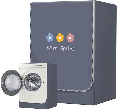 Waschmaschine Abdeckung Wasserdicht Waschmaschinenabdeckung 85cm * 60cm * 60cm, Wasserdichter Sonnenschutz Waschmaschine Verkleidung, Frontlader Waschmaschine Abdeckung Wasserdicht