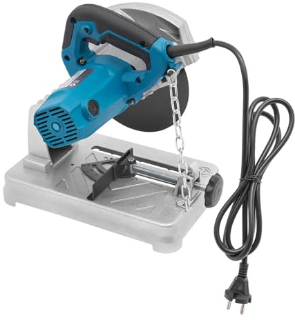 Xigner Kappsäge Metall-Trennsäge 1200W, 5200 RPM Gehrungssäge, 185mm Sägeblatt, Schnittwinkel 0-45°, Mehrzweck-Schneidemaschine für Holz, Stahl, Aluminium, Wände, Böden (Blau)