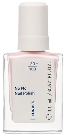 KORRES No No Nail Polish 17 Creamy Pink – veganer 10-Free Nagellack mit Gel-Effekt, hoher Deckkraft & brillantem Glanz, splitterfest, 11 ml – natürlich gepflegte Nägel ohne Schadstoffe