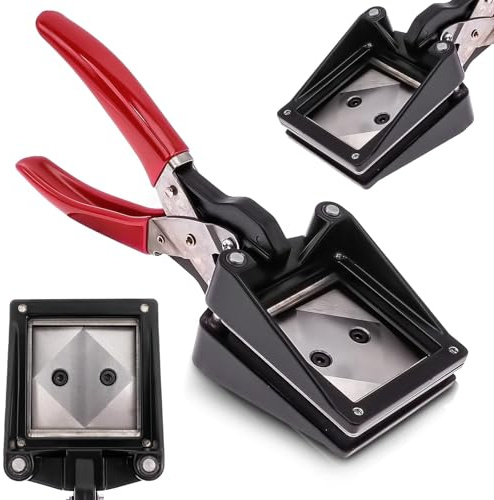 Passbildstanze Passfotostanze 35x45mm, Stanzmaschine passfoto Stanzer ID Führerschein Handheld Photo Cutter für Standard Passbild