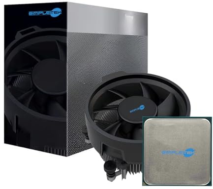 SIMPLETEK - CPU R-3200G 4C/4T - 4.0 GHz - AM4 - Cache 4MB | Grafica Integrata | Dissipatore e scatola originale inclusi (Ricondizionato)