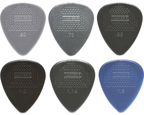 JIM DUNLOP Púas Max Grip Caja de 216, Multicolor, nylon