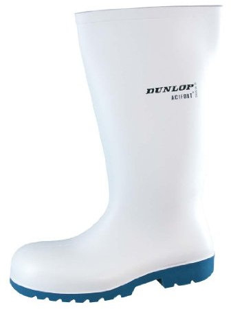 Dunlop A681331 - Stivali di Sicurezza in Gomma - Uomo (45 EUR) (Bianco)