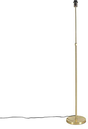 Qazqa - Modern Vintage Stehleuchte I Stehlampe I Standleuchte I Lampe I Leuchte verstellbar Gold I Messing I Messing - Parte I Wohnzimmer I Schlafzimmer - Stahl Länglich - LED geeignet E27