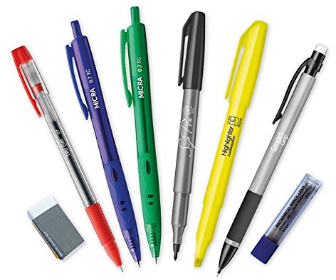 TimeTEX Lehrer-Schreib-Set 8-teilig - im Etui - Unterrichts-Marker - Kugelschreiber - Druckbleistift + Minen + Radiergummi - 62182