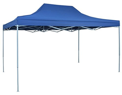 Festnight Pop-Up Festzelt Partyzelt Garten Pavillon Faltpavillon 3x4,5 m Blau