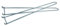 Bitwa 2X Griffe für Grillrost Edelstahl Zwei Grillrostheber Handgriff Grillgitter Griff ca. 28cm Lifter Rostheber Grillgriff massiv