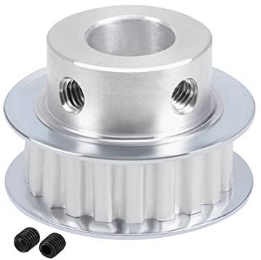 sourcing map Aluminum XL Zahnriemenscheibe Flansch für 10mm Gürtel 20 Zähne 12mm Bohrung DE de