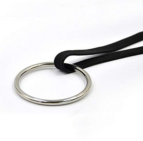 Enjoyer Ring and Loop Magic Tricks Ring und Seil Magic Hoop Seil Escape Magic Tricks Close Up Magic Gimmicks Magier Zubehör (schwarz)