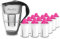 GLAS-Wasserfilter PearlCo (anthrazit) mit 12 Magnesium classic Filterkartuschen - Made in EU