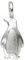 Jobo Kinder-Anhänger Pinguin aus 925 Sterling Silber