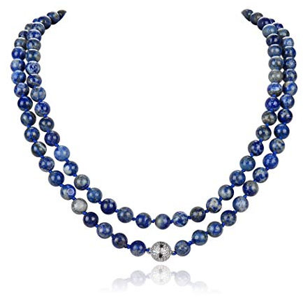 Fukugems mala Perlen Kette für Damen Mann, Mala Armband, Buddhist Meditation Kette, Lapis mala.