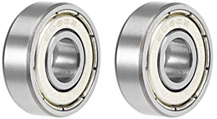 sourcing map 2 Stück 608Z Kugellager Rillenkugellager 8mm x 22mm x 7mm Doppelt Geschirmt Bearing Skateboard Bearings Chromstahl Z2 Skateboard Kugellager Rollenlager Kugellager Set