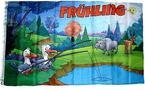 Fahne/Flagge Frühling Möwen 90 x 150 cm