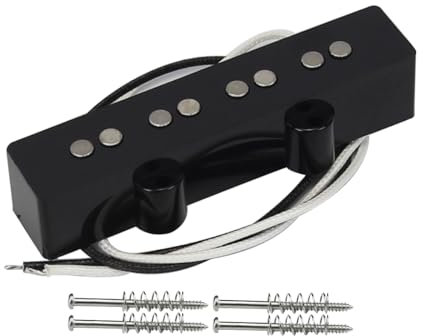 FLEOR Alnico 5 Micros JB Bass Micro manche Fit 4 cordes Partie micro guitare basse jazz