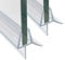 2 Stück duschdichtung 80cm Ersatzdichtung Wasserabweiser, Aluminium, einstellbare Duschdichtung Spritzschutz Bad Dusche Für glasdicke 4-6mm