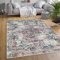 Paco Home Waschbarer Teppich Wohnzimmer Schlafzimmer Vintage Muster Flachgewebe Modern Orientalisch Ornament Pastell, Grösse:60x100 cm, Farbe:Bunt