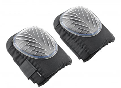 HÖGERT TECHNIK Gel-Knieschoner HOGL, Arbeiten Knee Pads, Schwarz, 2 Stück Knieschützer Arbeit, Stoßdämpfend, Rutschfest, Klettverschluss, Ideal Für Arbeit, Bau, Garten