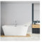 OCEANIC Baignoire ilot Noa - L.170 x I.80 x H.59 cm - En acrylique - Bonde poussoir - Blanc - OCEANIC