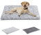 IEUUMLER Hundebett Waschbare Hundematte, Flauschige Weiche und Warme Hundedecke für Unterwegs, Katzenkissen für Große und Kleine Hunde oder Katzen FC014 (Grau,91 * 58cm)