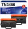 NOGIVY TN3480 TN-3480 Toner Kompatibel für Brother TN3480 TN 3480 TN3430 für Brother HL-L5100DN Toner MFC-L5750DW HL L5100DN MFC L5750DW DCP-L5500DN MFC-L5700DW HL-L5200DW (Schwarz, 2er-Pack)
