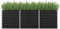 Pozsne Lit Surélevé de Jardin 240x80x77 cm Anthracite Acier Galvanisé Extérieure Jardinière Surélevée Fournir Espace Suffisant Pot de Fleurs Élégant Accessoire pour Plantes Légumes