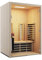 Infraworld TrioSol Glas 145 Fichte RG Infrarotkabine 145x112 cm mit 2 ABC-Strahler Salzverdampfer