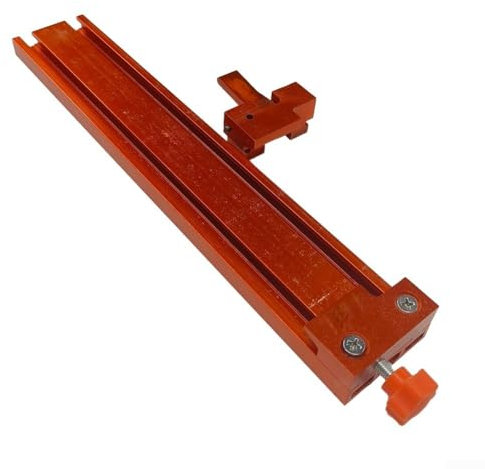 Eawfgtuw Rail de guidage réglable pour scie circulaire en alliage d'aluminium pour machine à découper de 10,2 à 15,2 cm, coupe-marbre, bricolage, travail du bois, 295 x 40 x 28 mm, orange