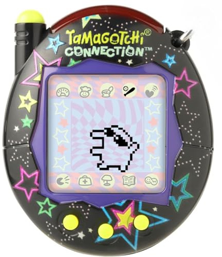 Tamagotchi Bandai Connection - Animal de Compagnie virtuel électronique avec Coque étoiles néons et Connexion Infra-Rouge pour Le Plaisir partagé | Les Jouets pour Enfants pour Filles et garçons sont