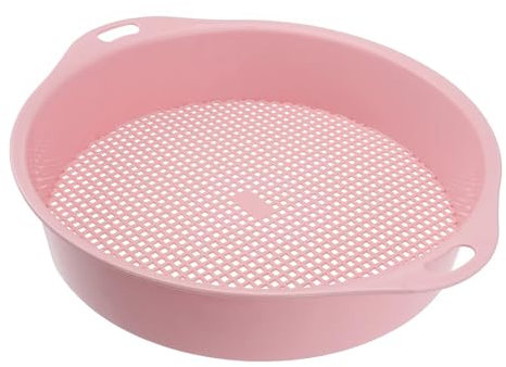 XFYESL Gartengerät Bodensieb Garten Mesh Pan Kunststoff Rätsel Sieben Sand Bildschirm Filter Kompost Trapping Mix Werkzeug Strand Blumenerde Klassifizierer Sandsieb