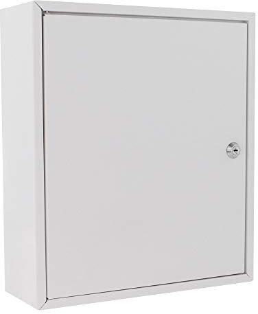 Profirst PM1 Medikamentenschrank Stahlblech Weiß Aufkleber Zylinderschloss 2 Schlüssel 1 Fachboden inkl. Befestigungsmaterial