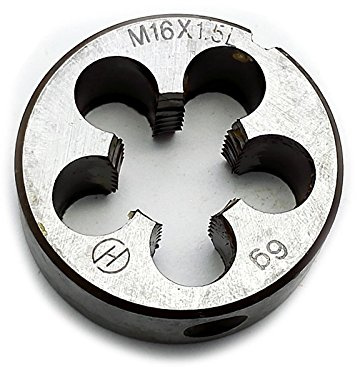 HSS 16 mm x 1,5 metrico filiera sinistra filettatura M16 x 1,5 mm passo