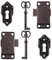 DOITOOL Serratura Armadio Antico: 2 Pezzi Set Di Serrature per Armadietti Con Chiave Antica Di Serratura in Bronzo Stile Vintage per Armadio Gioielli Custodia Trucco Mobili Porta Cassetto S