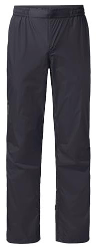 VAUDE Damen Women's Drop Pants Ii Regenhose, Black Uni, 40 Kurz EU