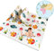 Dripex Baby Play Mat for Floor, 197×177×1cm Large Foldable Activity Mat with Alphabet & Numbers, Kids Soft Foam Crawling Playmat, Double-Sided, Waterproof, Lightweight and Easy to Clean